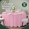 Bulk Pack Plastic Table Cloth - 120 Inch Round Disposable Tablecloth for Parties - Round Tablecloth - Disposable Table Cloths for Parties-Exquisite Party Solids